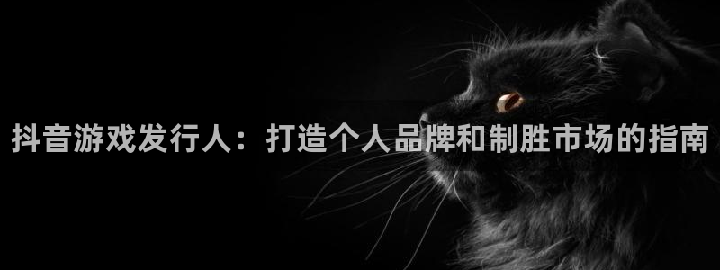 蓝狮在线注册方法有哪些呢：抖音游戏发行人：打造个人品牌和制胜市场的指南